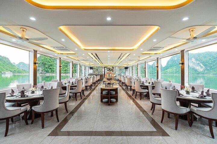 Halong Bay Day Tour Luxury Cruise With Jacuzzi and Buffet Lunch