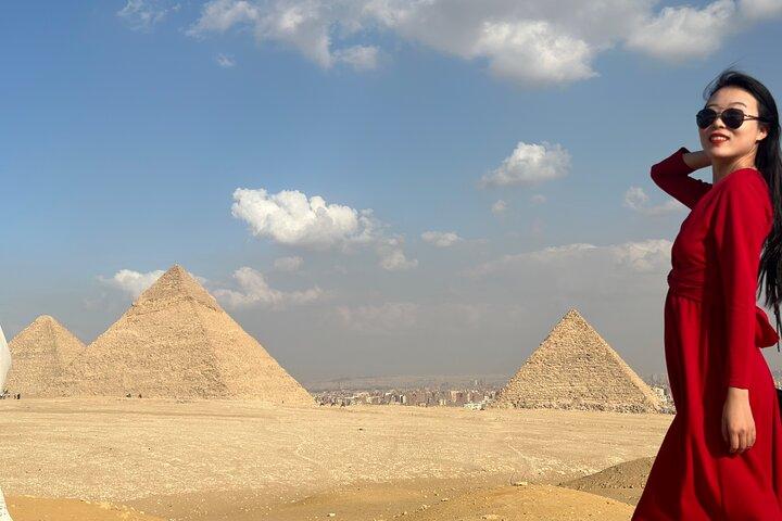 Giza Pyramids Sphinx Camel Ride and Grand Egyptian Museum