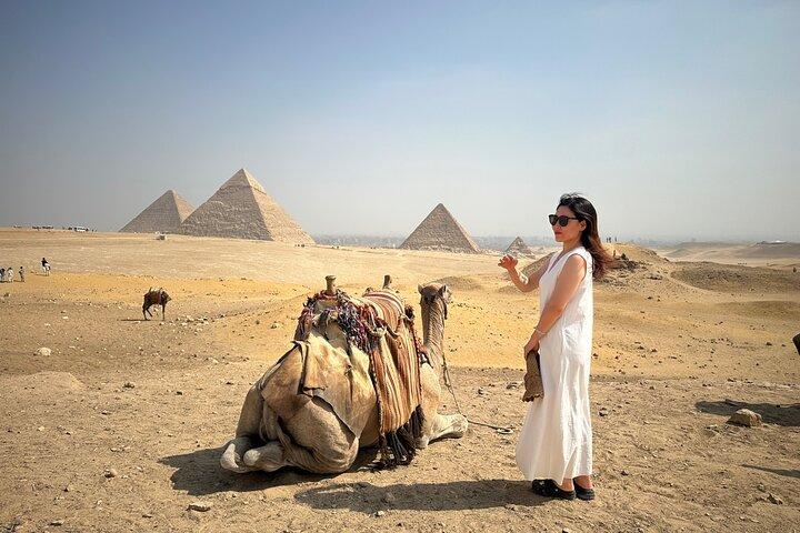 Giza Pyramids Sphinx Camel Ride and Grand Egyptian Museum
