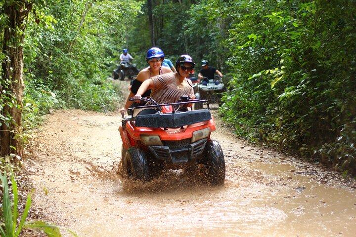 Adrenaline Tour with ATV, Zipline, and Cenote from Cancun