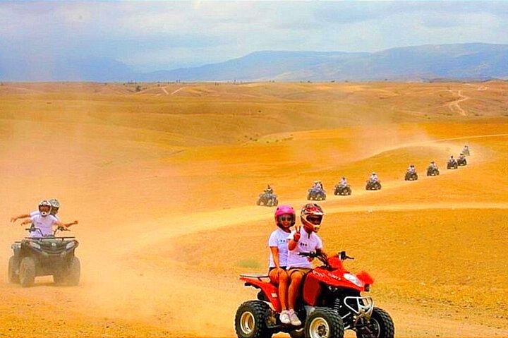 Marrakech Agafay Desert Tour with Quad, Camel Ride and Dinner