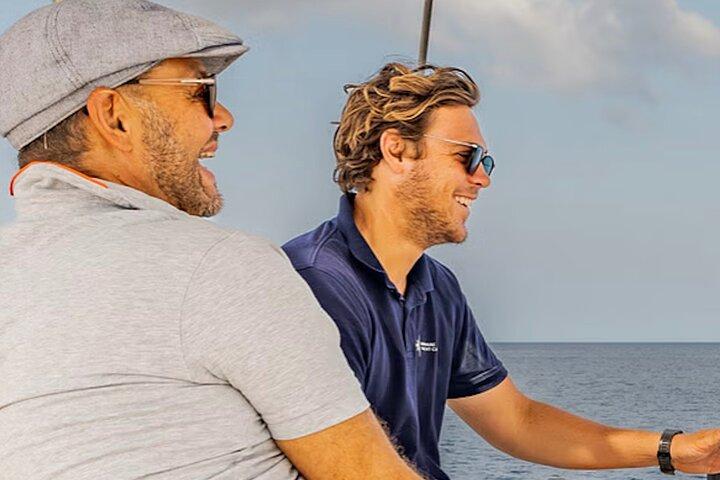 Shared Sail and Snorkel Catamaran Tour in Caribbean Netherlands
