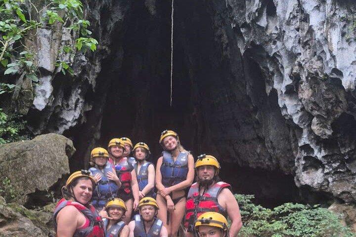 Paradise Cave & Dark Cave adventure Zipline Mud Bath, Jungle Trek