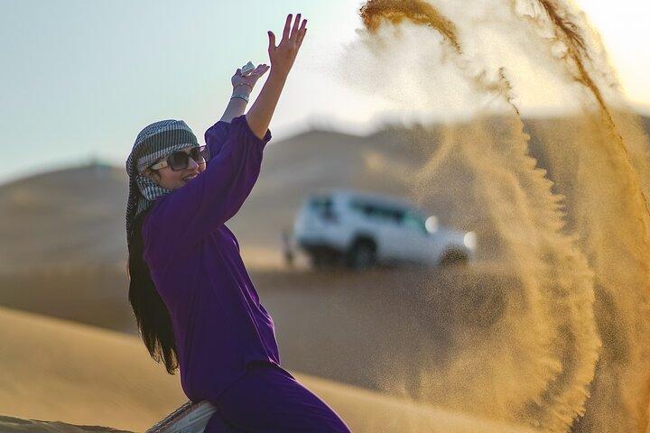 Premium Evening Desert Safari Dubai - 6hr with BBQ Dinner & Shows