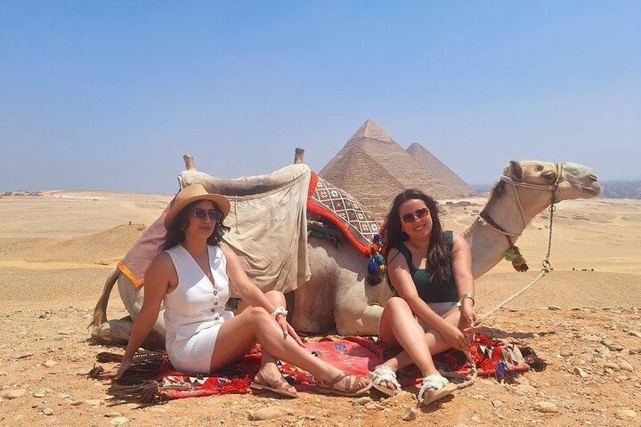 Private Giza Pyramids, Egyptian Museum, Bazaar and Camel Ride