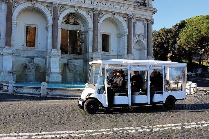 Rome Golf Cart Tour Hidden Gems with Coffee & Gelato