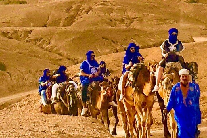 Marrakesh Agafay Desert Camel Ride, with traditional dinner show