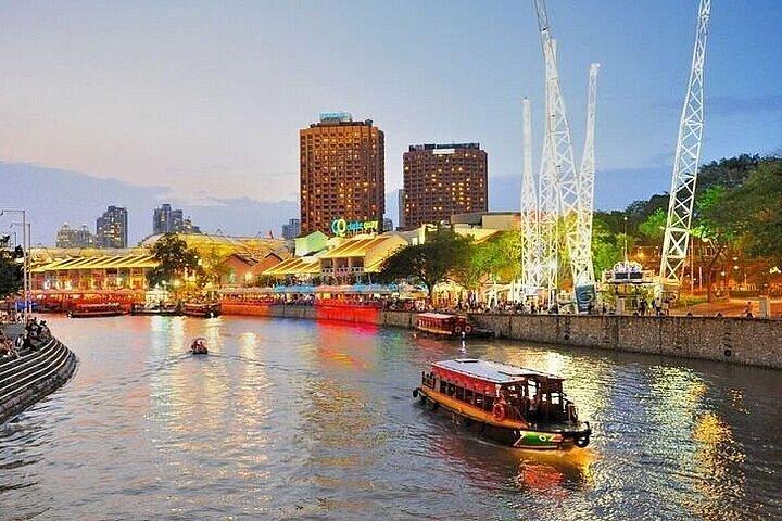 Singapore Guided Night Tour with 2 Light Shows & River Cruise