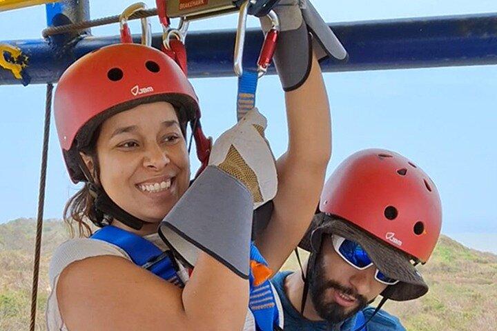 Zipline Canopy Adventure by the Ocean in Cartagena