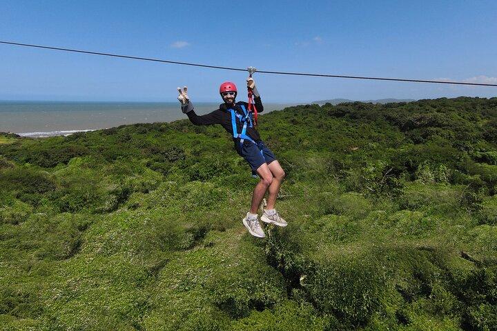 Zipline Canopy Adventure by the Ocean in Cartagena
