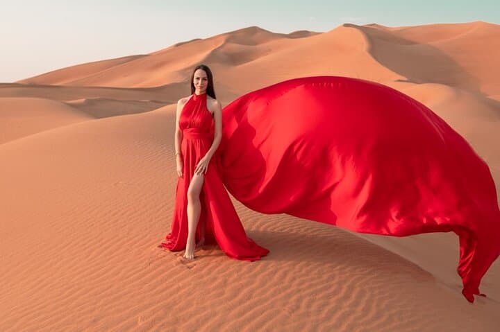 Flying Dress Dubai Photography