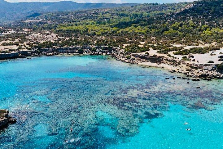 Blue Lagoon trip with giant slide departing from Latchi harbour