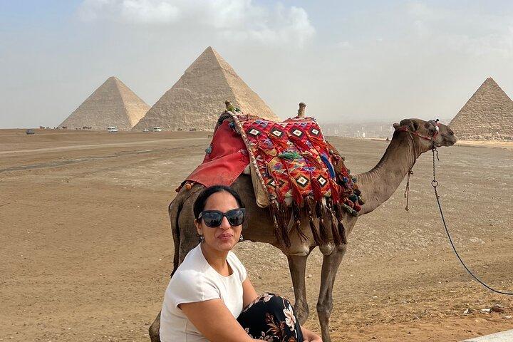 Giza Pyramids, Sphinx and GEM Museum Guided Day Tour