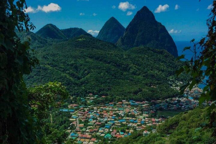 St Lucia Pitons, Waterfalls, Mud Bath experience. (Inc Lunch)