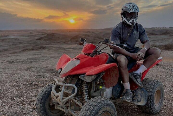 Marrakech : Agafay desert Quads, Camels & Dinner with Fire Show