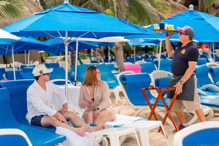 Best Cozumel Beach Day Pass + Food + Drinks San Francisco Beach