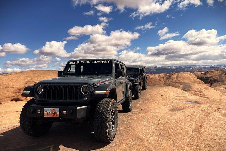 BEST! Hell's Revenge Jeep Rubicon U-Drive 4X4 Tour in Moab