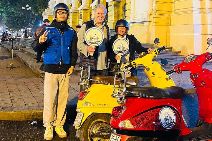 Hanoi After Dark Vespa Tour Half-day: Street Foods & Night Vibes