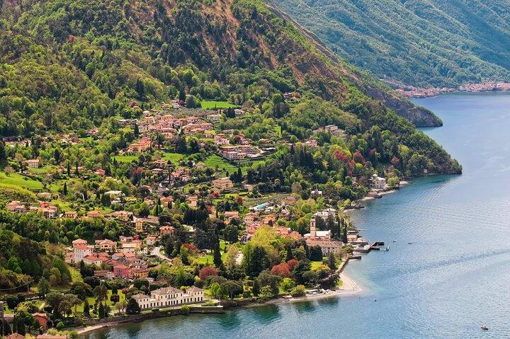 Como City guided tour and scenic flight over Lake Como