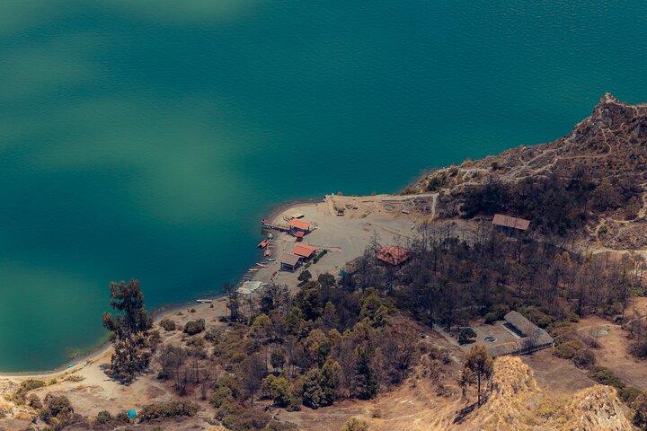 Quilotoa guided tour with transport from Baths to Quito