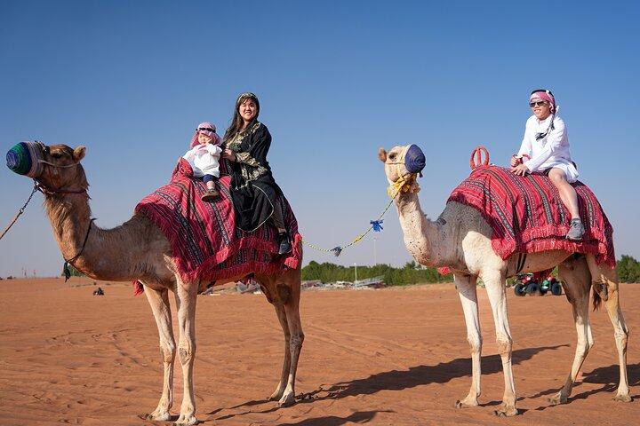 Premium Evening Desert Safari in Dubai, Sandboard & BBQ Dinner