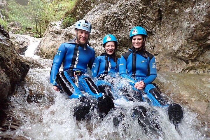 CANYONING in Susec from Bovec, Families welcome, photo service