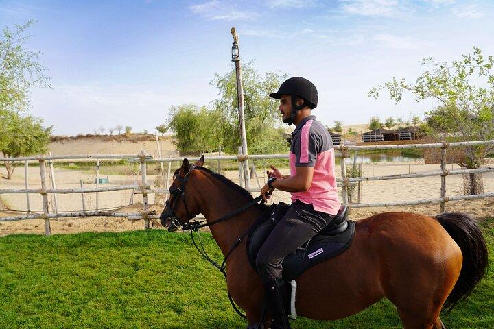 Dubai Al Marmoom Oasis Horse Riding Experience with Snack