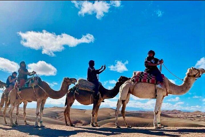 Marrakech Agafay Desert Camel Ride, Dinner and Fire Show