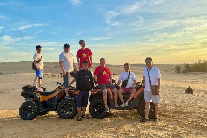 Mui Ne group tour sunrise or sunset quad bike adventure