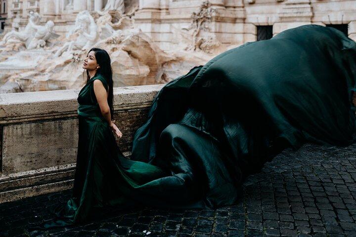 Private Flying Dress Photoshoot in Rome