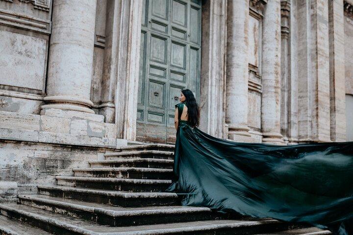 Private Flying Dress Photoshoot in Rome