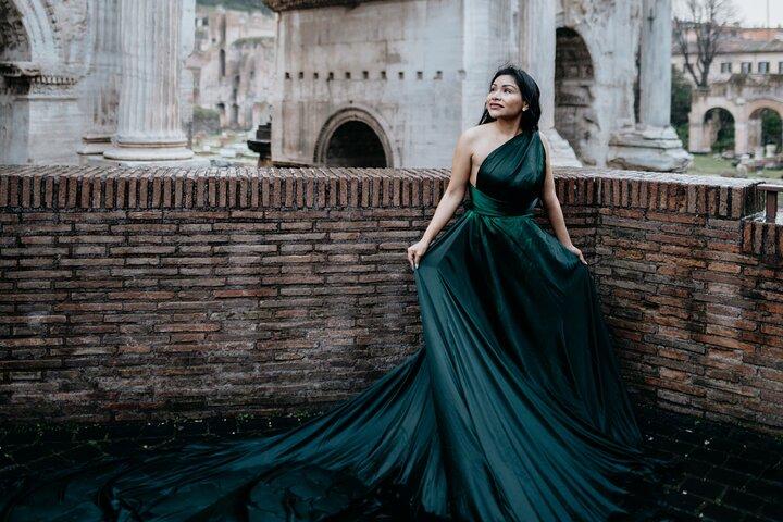 Private Flying Dress Photoshoot in Rome