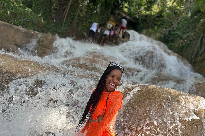 Dunns River Falls and Blue Hole Water Falls from Montego Bay