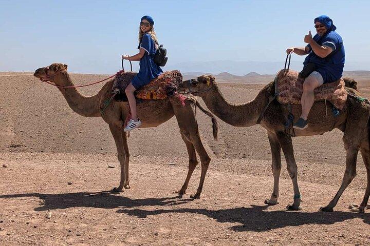Camel ride in oasis Desert Marrakech