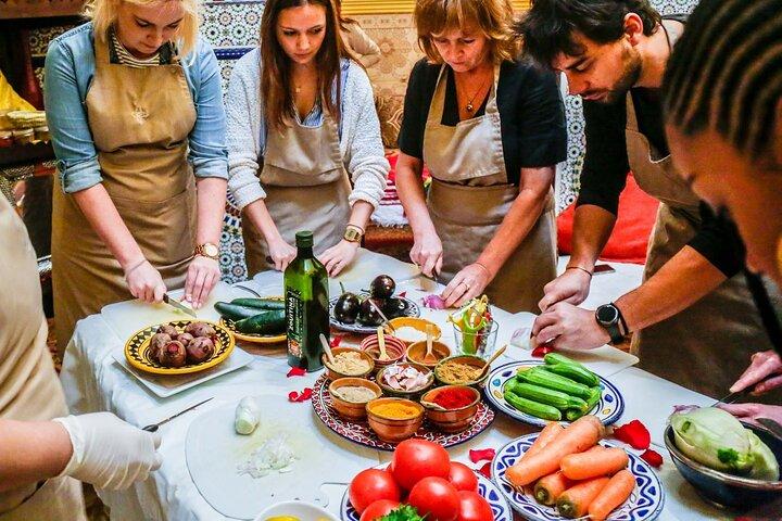 Fez Cooking Class at a Traditional Riad with Market Visit