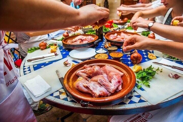 Fez Cooking Class at a Traditional Riad with Market Visit