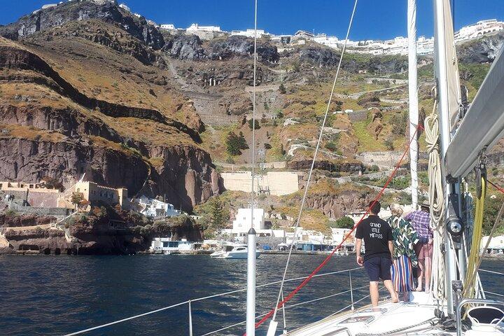 Santorini Sailing for Cruise Guests A Volcano and Beach Tour