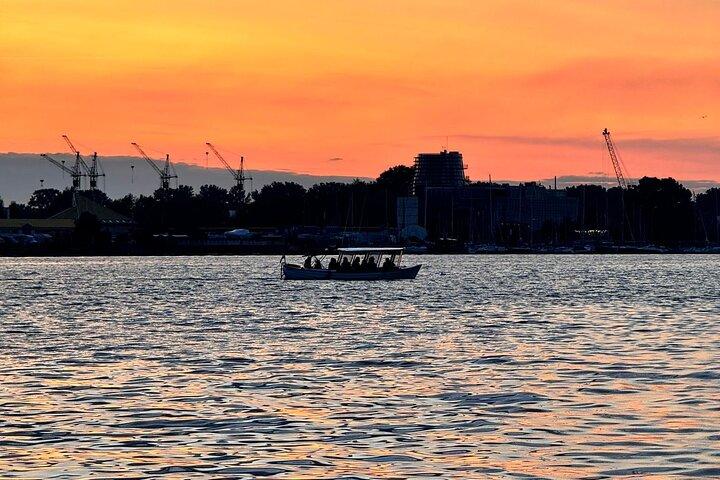 Riga Canal and Daugava River Sunset Boat Cruise