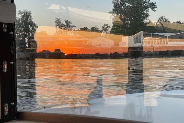 Riga Canal and Daugava River Sunset Boat Cruise