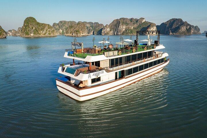 Halong Bay One Day Tour with Buffet Lunch and Sunset Celebration