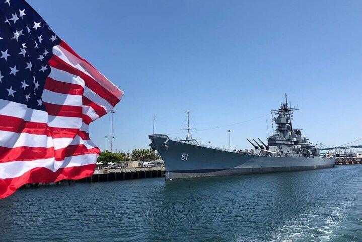 Los Angeles Whale Watching or Sightseeing Cruise & USS Iowa Tour