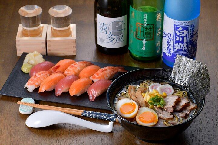Private Ramen and Sushi Cooking Class with Sake Pairing in Tokyo