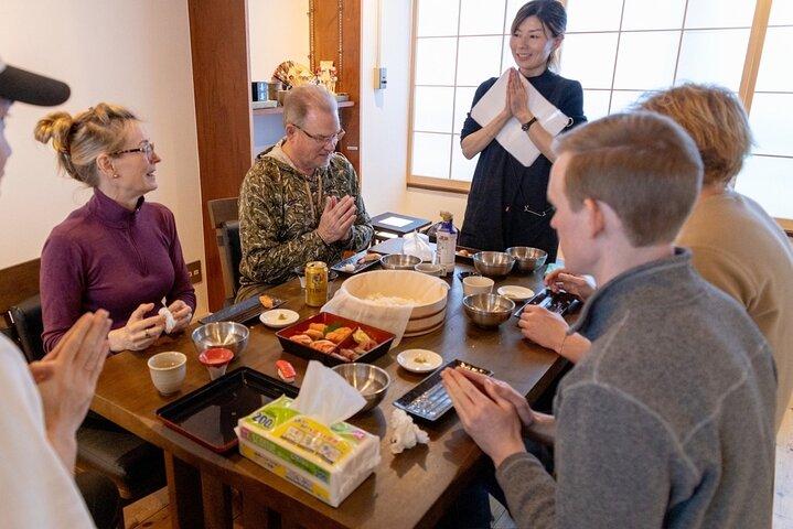 Ramen and Sushi Cooking Class with Sake Pairing Set in Tokyo