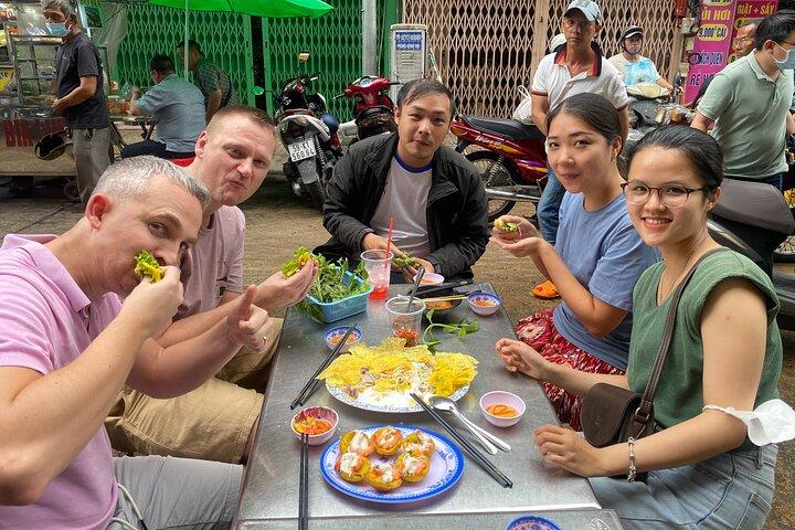 Saigon Street Food with 13 Tastings Motorbike Adventure