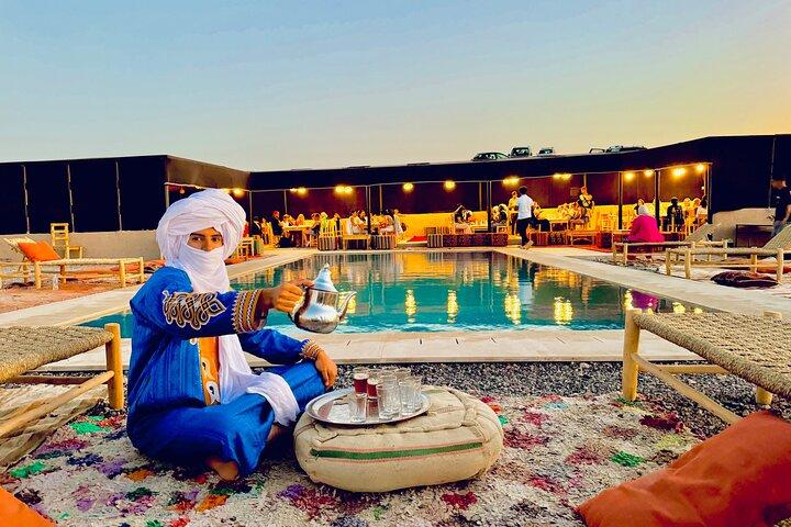 Marrakesh Agafay Desert Camel Ride, with traditional dinner show