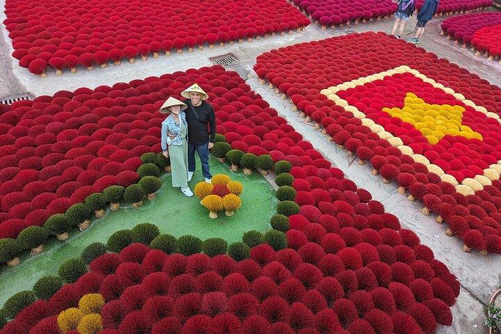 From Hanoi: Private Day Trip to Incense Village, Hoa Lu & Tam Coc