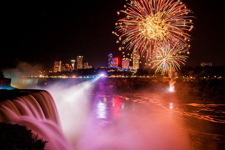 Niagara Falls Evening Illumination Tour with Boat Ride & Cave