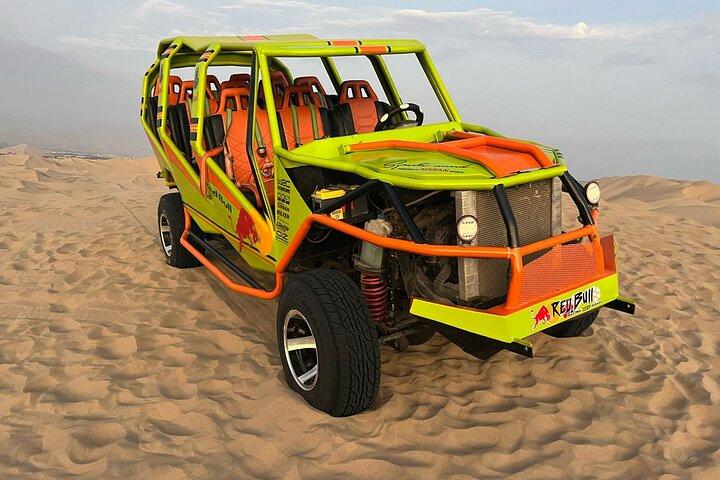 Buggy and Sandboard and Sunset in Huacachina