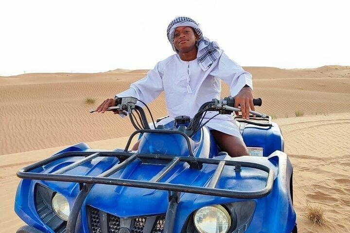 VIP Desert Safari Dubai with Quad Bike, BBQ Dinner & Live Shows