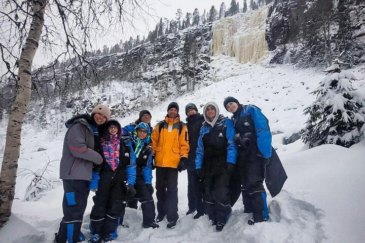 Rovaniemi: Korouoma Canyon & Frozen Waterfalls Tour with BBQ